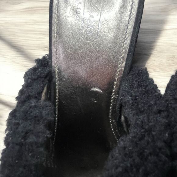 Y2K Coach A3611 Idyle Suede & Shearling Mules Size 9.5B - Picture 10 of 12